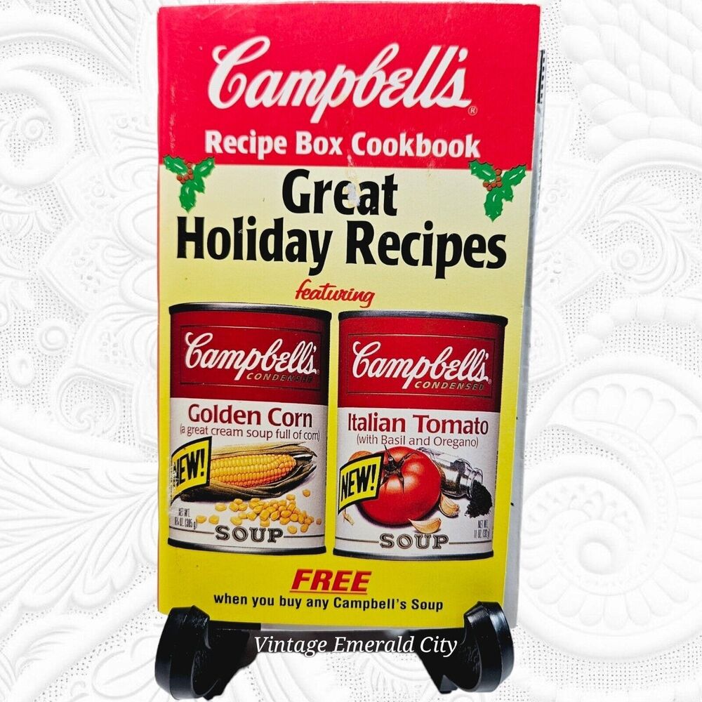 Vintage Campbell's Recipes Cookbook Great Holidays Recipes & Coupons Ephemera